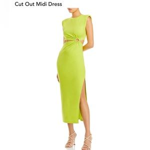 FORE cut out midi dress